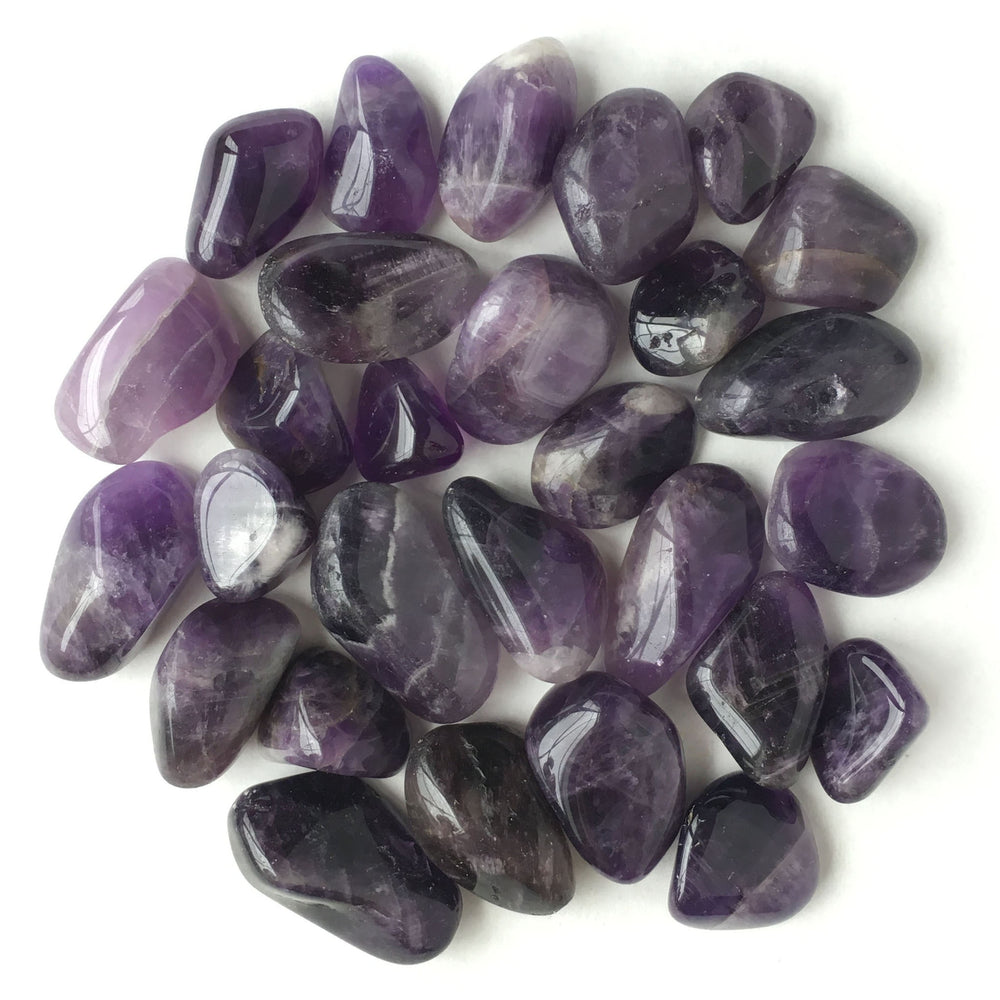 Purple Amethyst Tumbled Pocket Stone
