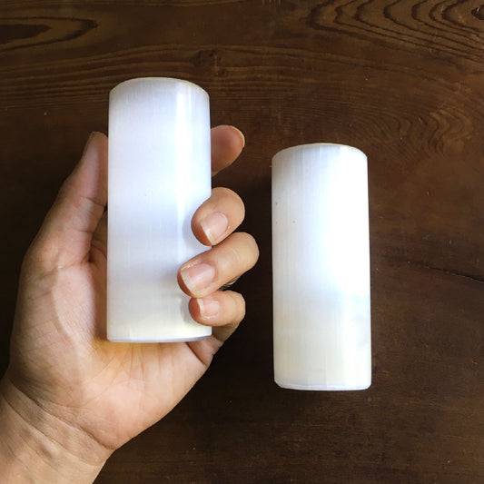 2-Piece Selenite Handheld Harmonizer Set